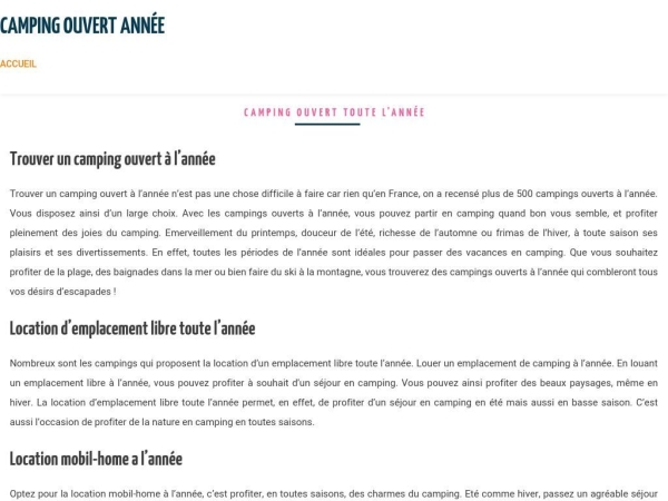 camping-ouvert-annee.com